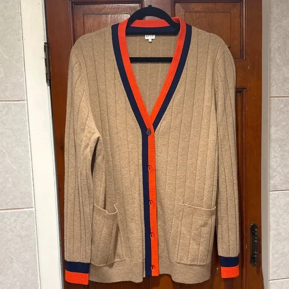 The Sinclair Cashmere Ribbed Cardigan - Picture 5 of 7